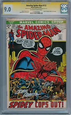 Buy Amazing Spider-man #112 Cgc 9.0 Signature Series Signed Conway & John Romita Sr • 599.95£