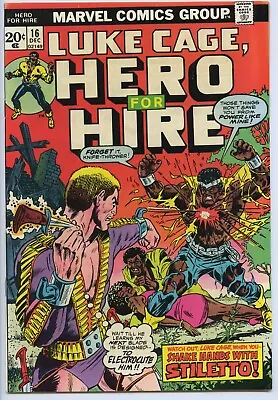 Buy HERO FOR HIRE #16 - Luke Cage - Origin Stiletto - Death Rackham • 7.12£
