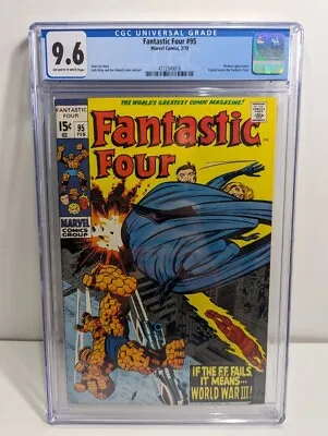 Buy Fantastic Four #95 Joe Sinnott Crystal Leaves FF Medusa App CGC 9.6 High Grade • 402.14£