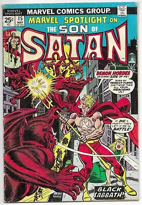 Buy MARVEL SPOTLIGHT ON The Son Of Satan #15 16 17 BRONZE AGE COMIC BOOK LOT 1974 • 27.66£