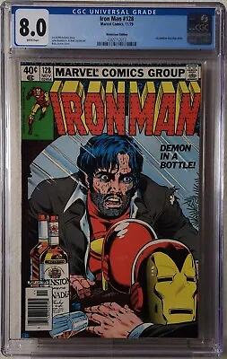 Buy Iron Man 128 CGC 8.0  Demon In  A Bottle Newsstand • 126.15£