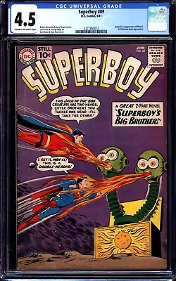 Buy Superboy #89 (1961) CGC 4.5 -- 1st & Origin Of Mon-El; 2nd Phantom Zone App. • 137.96£