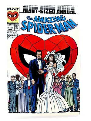 Buy Marvel THE AMAZING SPIDER-MAN (1987) Annual #21 Mary Jane Wedding Key FN/VF • 18.56£
