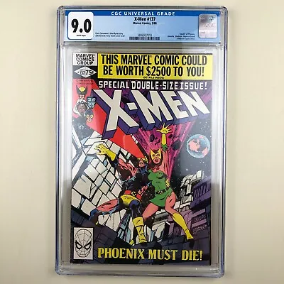Buy Uncanny X-Men #137 (1980) CGC 9.0, Death Of Phoenix, WHITE PAGES • 98.79£