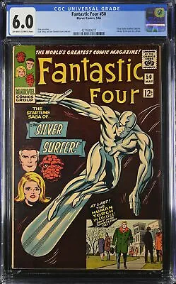 Buy Fantastic Four #50 - Marvel Comics 1966 CGC 6.0 Silver Surfer Battles Galactus.  • 344.70£