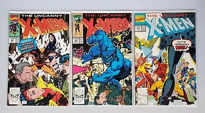 Buy Uncanny X-men Jim Lee Lot 261,264, And 273 Marvel Comics VF And Better • 13.43£