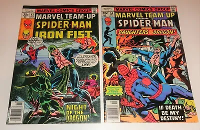 Buy Marvel Team-up #63,64  Spider-man Iron-fist  8.0-9.0  1977 • 36.11£