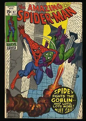 Buy Amazing Spider-Man #97 VF+ 8.5 Drug Issue! Green Goblin! No CCA! Marvel 1971 • 125.66£