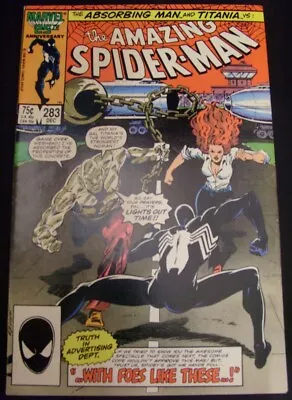 Buy Amazing Spider-man 283 Marvel Comic Tom Defalco Ron Frenz Bob Layton 1986 Fn/vf • 4£