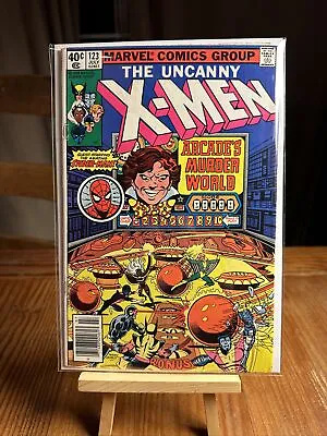 Buy Uncanny X-Men #123 1963 Arcade Spider-Man Storm Byrne 1979 Marvel Comics VG/FN • 40.21£
