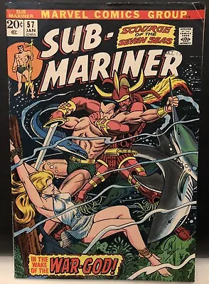 Buy Sub-Mariner #57 Comic Marvel Comics Reader Copy • 9.35£
