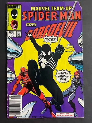 Buy Marvel Team-Up #141 Spider-Man Daredevil Marvel Comics 1984 Black Suit Newsstand • 32.13£