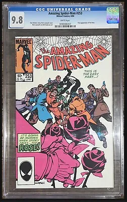 Buy Amazing Spider-Man #253 CGC 9.8 White Pages 1984 - 1st Appearance Of The Rose • 177.41£