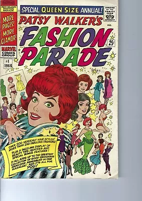 Buy Patsy Walker's Fashion Parade (1966) #1 - First Issue - Marvel - American Print • 23.72£