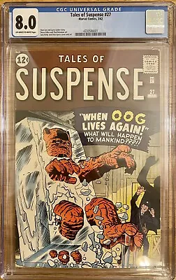 Buy Tales Of Suspense #27 - CGC 8.0 - Off Wht To Wht Pgs - Kirby, Ditko & Ayers Art • 566.84£