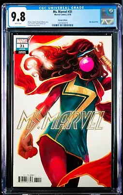 Buy Ms. Marvel #31 (2018) CGC 9.8 Hans Variant Cover! First Skunk Girl! • 79.69£