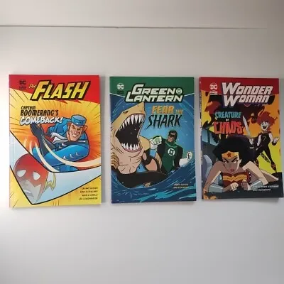 Buy Flash/Green Lantern/ Wonderwoman - DC Super Heroes Kids Books X3 - 2013 Raintree • 8.50£