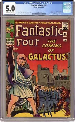 Buy Fantastic Four #48 CGC 5.0 1966 4265473002 1st App. Galactus, Silver Surfer • 1,888.23£