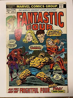 Buy The Fantastic Four #129/Bronze Age Marvel Comic Book/1st Thundra/FN-VF • 61.89£