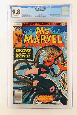 Buy Ms. Marvel #16 - Marvel 1978 CGC 9.8 1st Appearance Of Mystique In Cameo • 457.63£