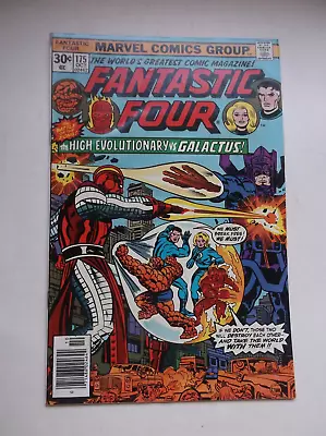 Buy Marvel: Fantastic Four #175, Galactus Vs High Revolutionary, 1976, Vf (8.0)!!! • 31.96£
