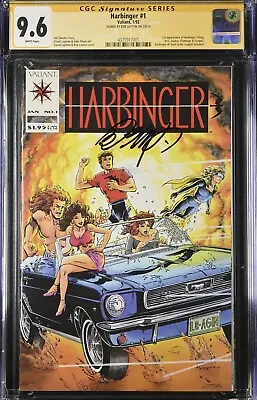 Buy HARBINGER #1 (1992) CGC 9.6 SS Bob Layton 1st Appearance NM New Movie Spec • 279.83£