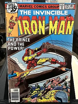 Buy Marvel Comics The Invincible Iron Man #121 1979 Bronze Age Newsstand Sub-Mariner • 8£