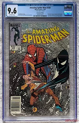 Buy Marvel AMAZING SPIDER-MAN #258 Mark Jewelers Insert 1984 Off-White Pages CGC 9.6 • 1,039.37£