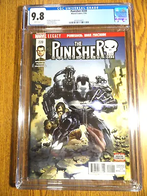 Buy Punisher #220 Crain Cover CGC 9.8 NM/M Frank Castle War Machine 1st Print Marvel • 189.79£