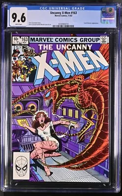 Buy Uncanny X-Men #163  CGC 9.6 WP NM+  Marvel Comics 1982 Wolverine Claremont • 55.17£