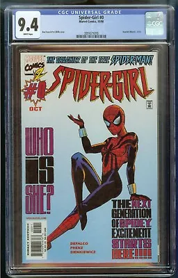 Buy Spider-Girl #0 CGC 9.4 WHITE Pages Marvel Comics REPRINTS WHAT IF....#105 • 55.96£