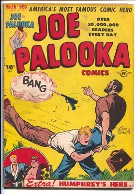 Buy Joe Palooka #15 1947-Harvey-1st Humphrey-Ham Fisher-1st Atoma-Bob Powell-VG • 59.13£