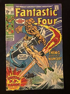 Buy Fantastic Four 103 3.5 4.0 Marvel 1970 Submariner 2nd App Agatha Harkness Oq • 19.85£