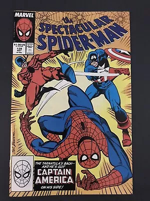 Buy The Spectacular Spider-Man 1988 Marvel Comics #138 Captain America Tarantula • 1.59£