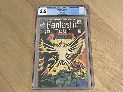 Buy Fantastic Four #53 (1966) CGC 3.5 - 2nd App / Origin Black Panther, 1st App Klaw • 79.95£