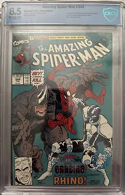 Buy Amazing Spider-Man #344 CBCS 8.5 1st Appearance Of Cletus Kasady Carnage 1991 • 25.47£