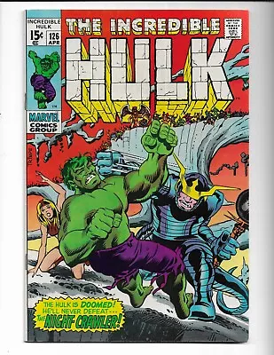 Buy Incredible Hulk 126 - Vf 8.0 - 1st Night-crawler - 1st Barbara Norris (1970) • 56.25£