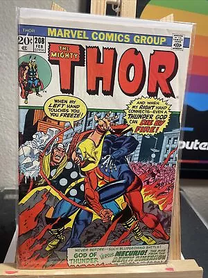 Buy Thor 208 • Marvel 1973 • 1st App. MECURIO - The Man From The Death Dimension • 3.05£