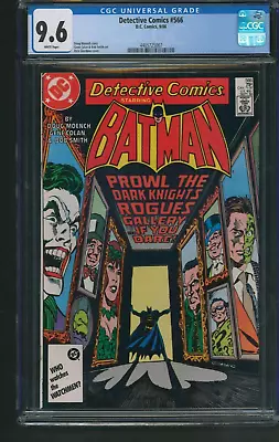 Buy Detective Comics #566 CGC 9.6 White Pages DC 1986 • 104.37£