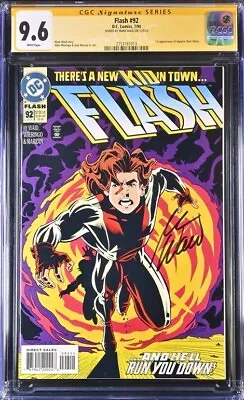 Buy Flash #92 DC Comics CGC Signature Series 9.6 Signed Mark Waid • 217.29£