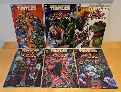 Buy TMNT VS Street Fighter 2023 Complete Set 1-5 IDW Teenage Mutant Ninja Turtles • 19.99£