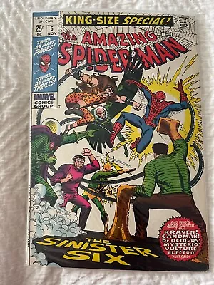 Buy Amazing Spider-Man Annual #6 Nov 1969 • 80.43£