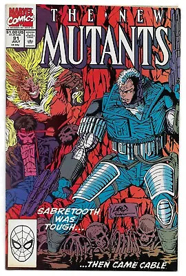 Buy New Mutants #91 (Vol 1) : NM- :  Prey For The Living  : Sabretooth • 3.95£
