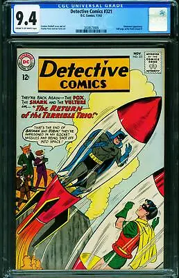 Buy Detective #321 CGC 9.4 1963 BATMAN-BATWOMAN 2039573009 • 774.49£