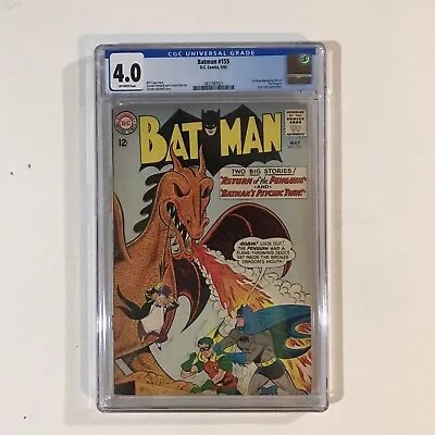Buy BATMAN #155 CGC 4.0 (1st Appearance Of Penguin In Silver Age) 1963 DC Comics • 550.15£