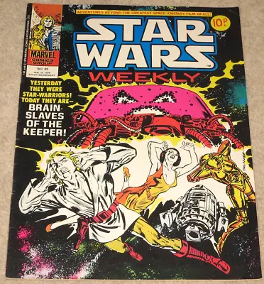 Buy Marvel Comics STAR WARS WEEKLY #49 January 10 1979 BRAIN SLAVES OF THE KEEPER! • 1.99£