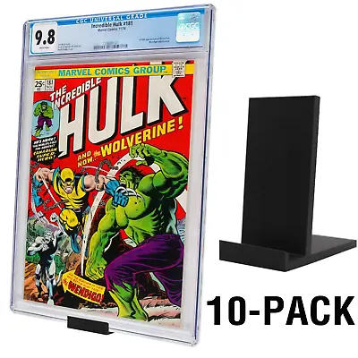 Buy Comic Book Display Stand X10 (VALUE PACK) For CGC, CBCS And Non-Graded Comics • 27.98£