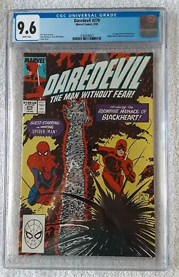 Buy Daredevil #270 (Marvel, 9/89) CGC 9.6 NM+ {1st Appearance Of Blackheart}  KEY  • 157.33£