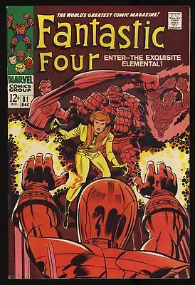 Buy Fantastic Four #81 VF- 7.5 Wizard Appearance! Jack Kirby Cover Art! Marvel 1968 • 32.78£