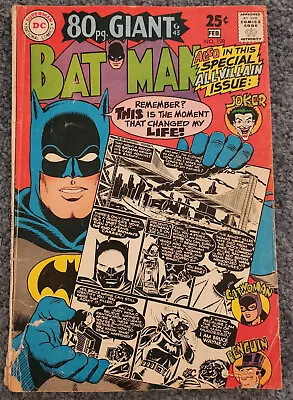 Buy Batman #198 80 Page Giant Issue DC Comics 1968 Joker App. - VG • 9.63£
